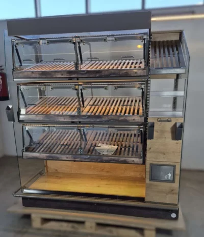 Brotregal 3x4 Plus Brotvitrine mit LED und Glastüren (19)