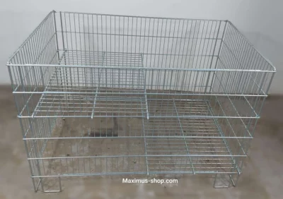 Schlagerkorb Gitterbox verzinkt 120 x 80 cm Neuware