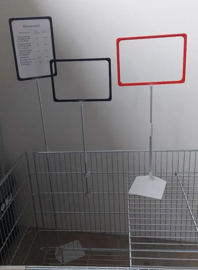 Werbeständer A4 Plakatrahmen und Teleskopständer Neuware – Preis pro Stück