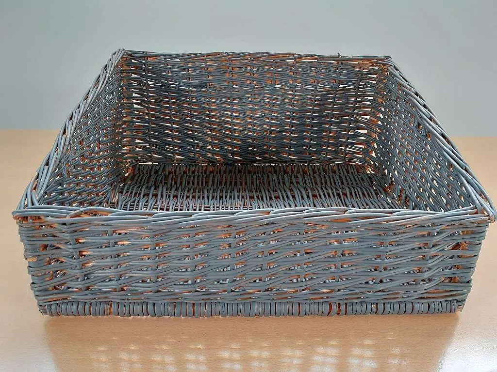Flechtkorb schräg 50 cm Naturmaterial für Obst, Gemüse, Gebäck – Preis pro Stück