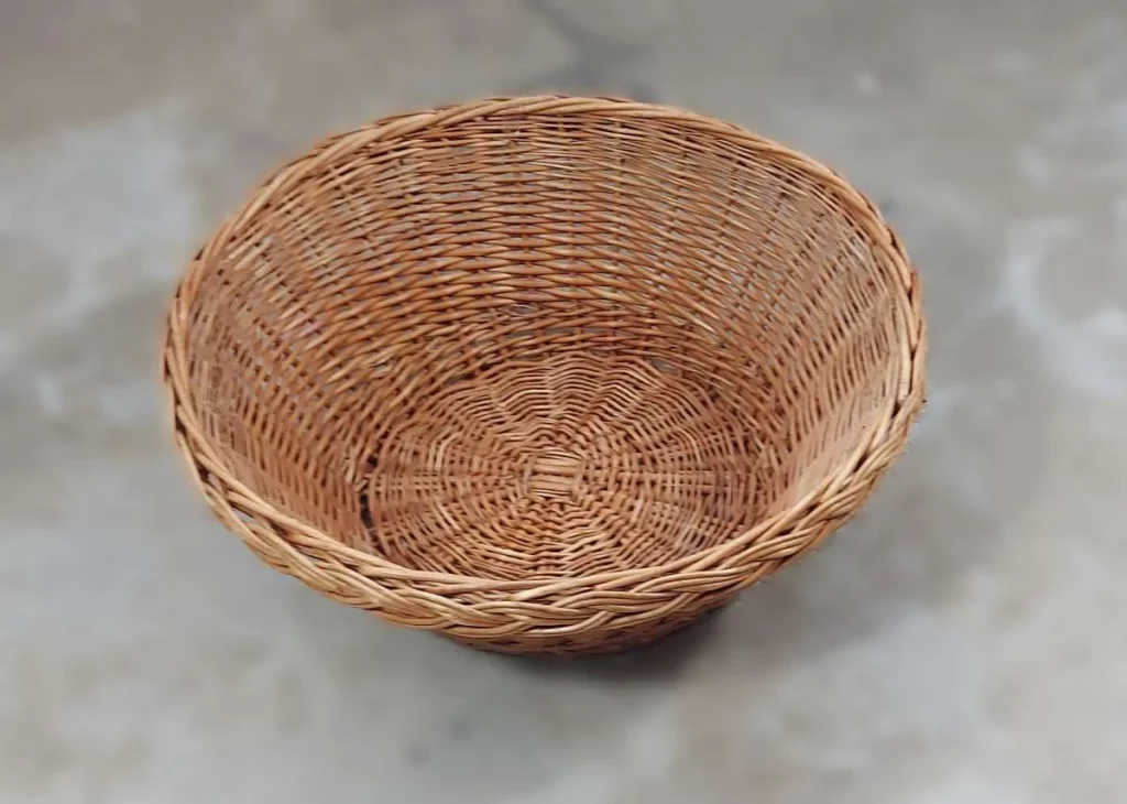Flechtkorb rund Ø 57 cm Naturmaterial für Warenpräsentation – Preis pro Stück
