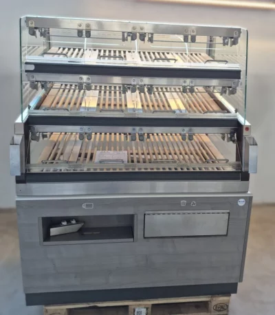 Brotregal 3x4 Brotvitrine mit LED und Glastüren – Back-off Station Selbstbedienung (79)