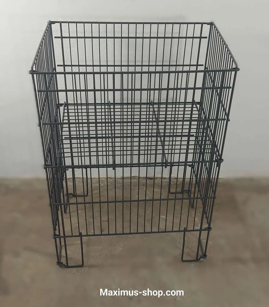 Schlagerkorb Gitterbox anthrazit lackiert 53 x 38 cm Neuware
