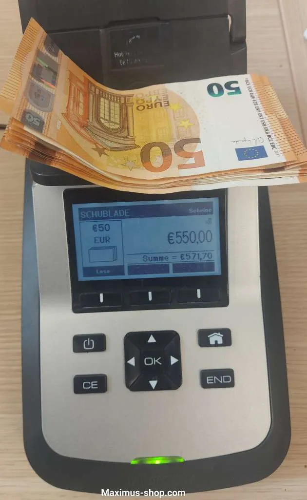 Tellermate T-iX 3000 Geldzählwaage für Münzen und Geldscheine