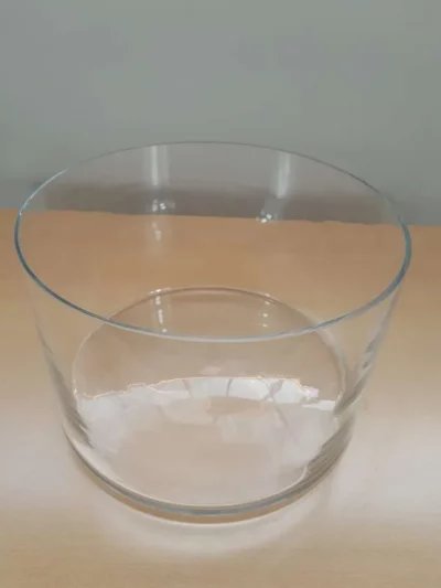 Glas-Dekorschale groß Ø 40 cm Höhe 25 cm
