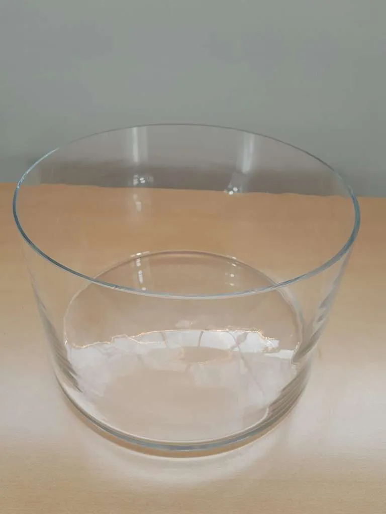 Glas-Dekorschale groß Ø 40 cm Höhe 25 cm