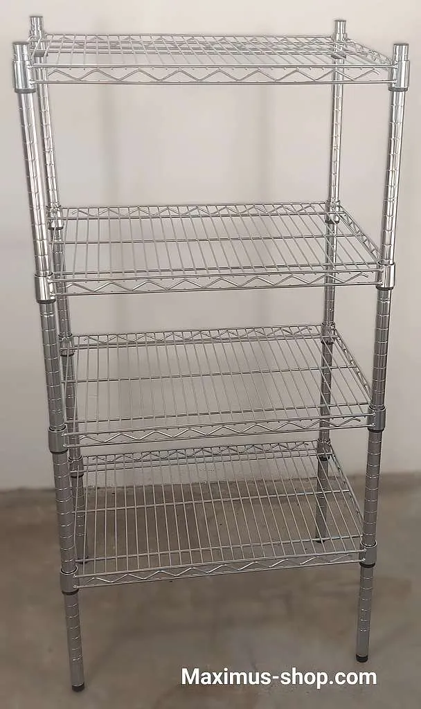 Wandregal verzinkt 60 x 120 cm mit 4 Gitterfächern Neuware