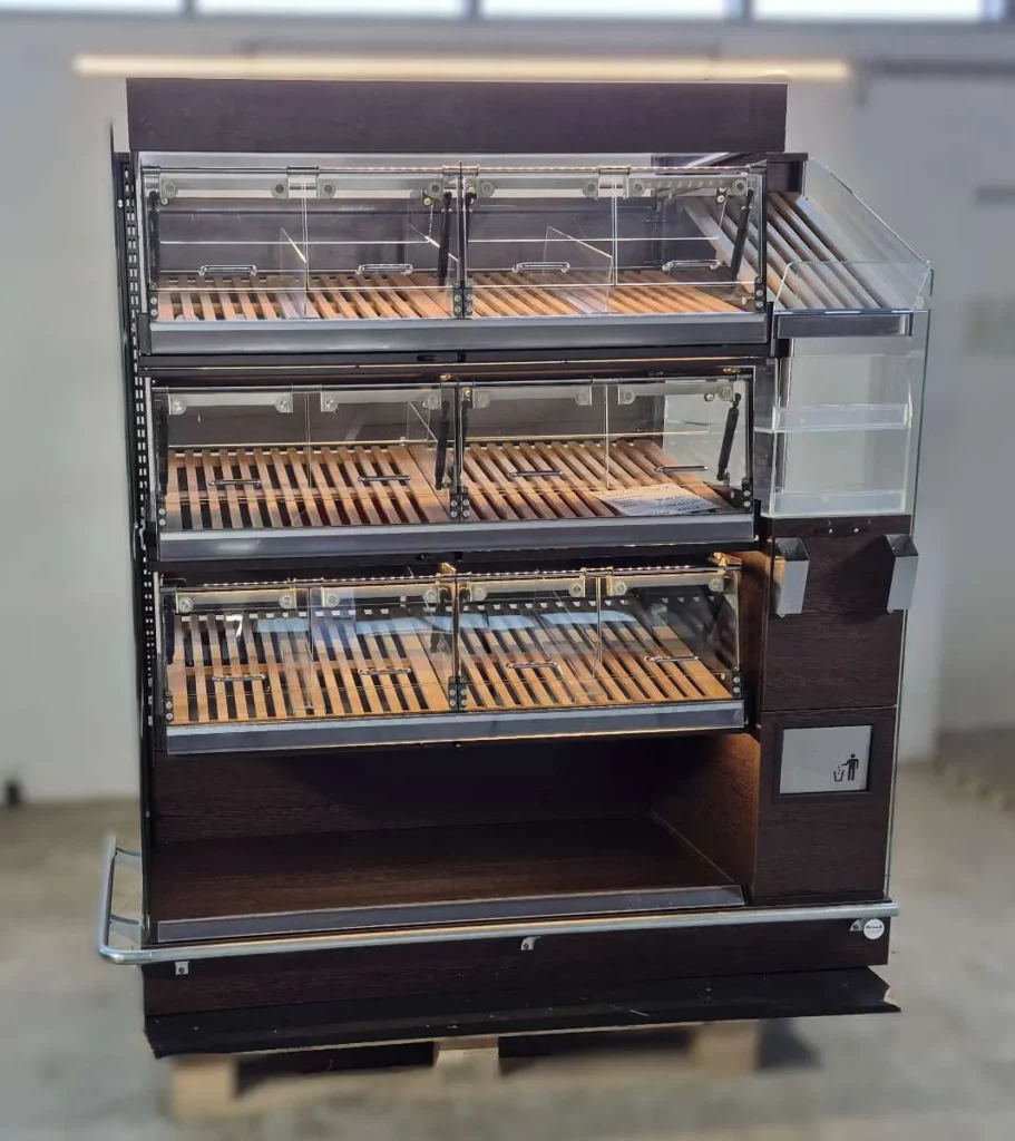 Brotregal 3x4 Plus Brotvitrine mit LED und Glastüren (20)