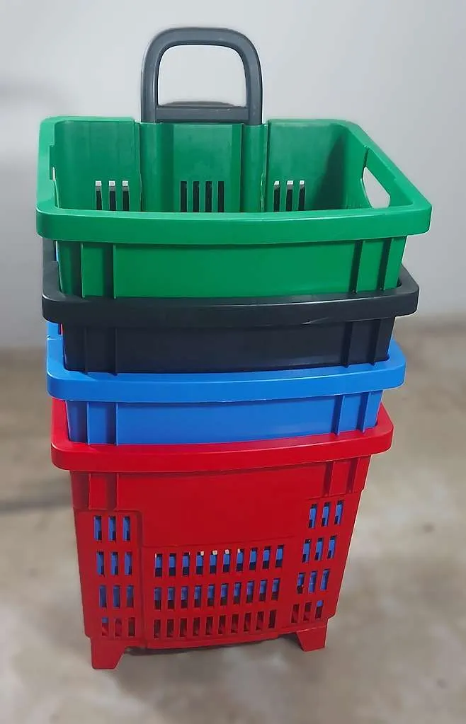 Einkaufskorb mit Rollen 55 Liter und Teleskopgriff Neuware – Preis pro Stück