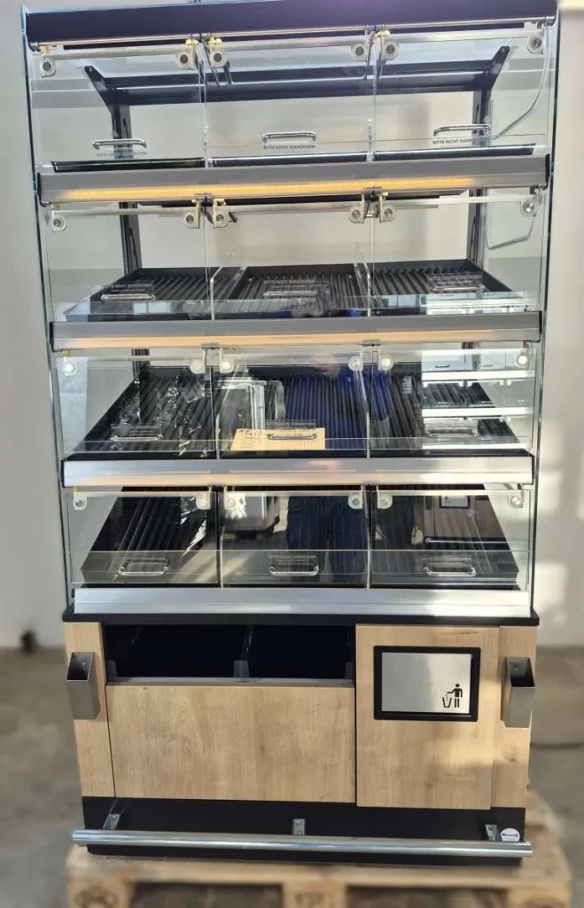 Umdasch Bakery Box Brotregal 4x3 Brotvitrine 1 m breit mit LED und Glastüren (37)