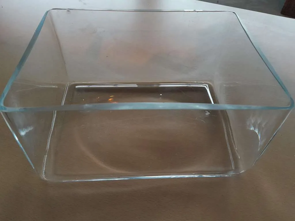 Glas-Dekorschale 22 x 19,5 cm Höhe 15 cm