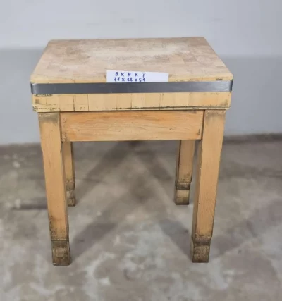 Hackklotz Echtholz 70 x 50 cm – Fleischhackblock für Fleischerei