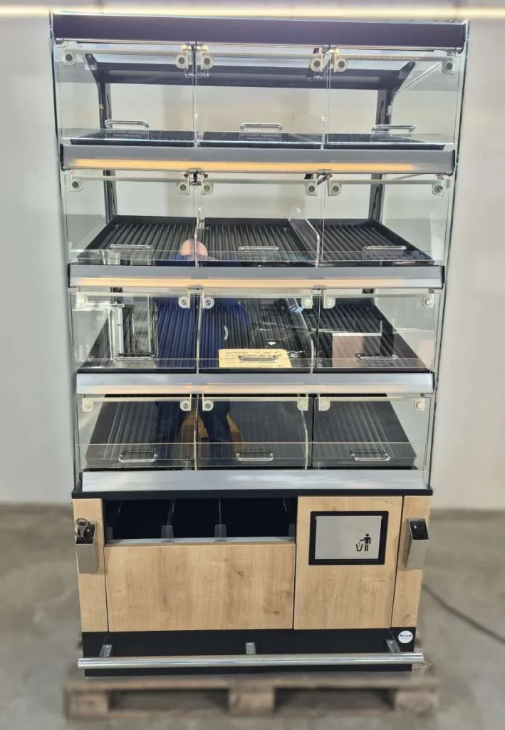Umdasch Bakery Box Brotregal 4x3 Brotvitrine 1 m breit mit LED und Glastüren (35)