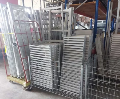 Aluminium Kühlzellenregal 4 Fächer individuell zusammenstellbar – Preis pro Laufmeter