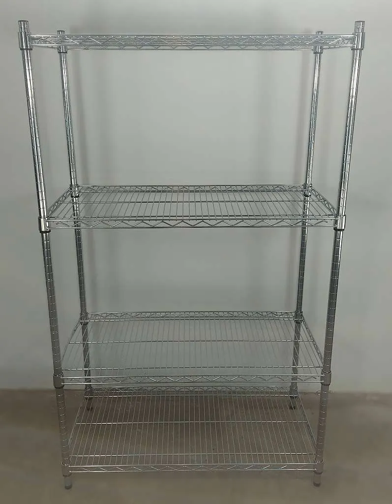 Wandregal verzinkt 91 x 150 cm mit 4 Gitterfächern Neuware
