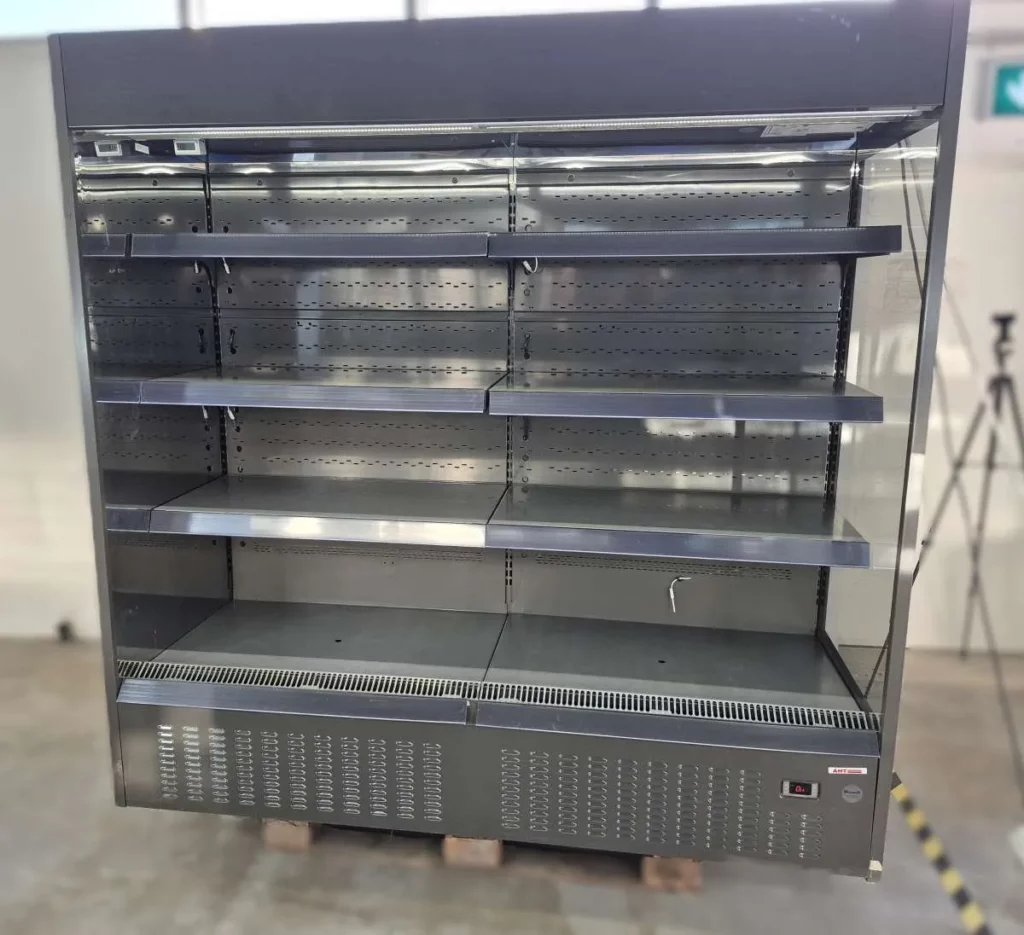 AHT CB 196 G4 Wandkühlregal 2018 anthrazit mit Nachtrollo und LED Beleuchtung