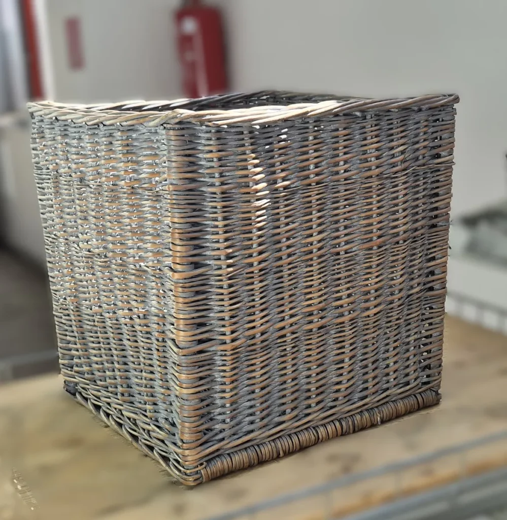 Flechtkorb 40x40 cm Naturmaterial für Warenpräsentation – Preis pro Stück