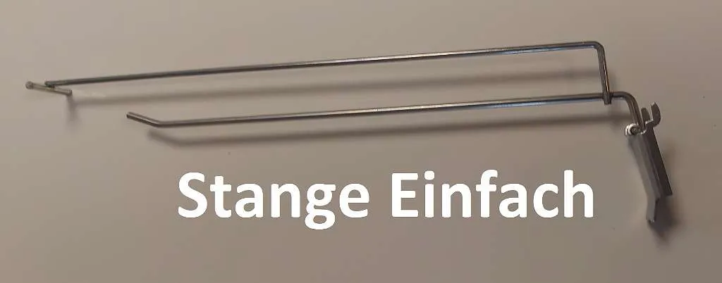 Klapphaken mit Etikettenträger für Lochwand einfach / doppelt Neuware – Preis pro Stück