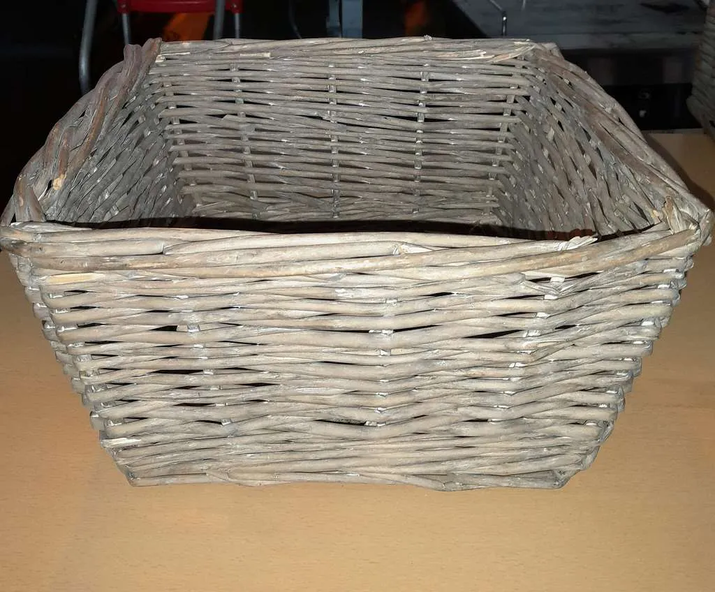 Flechtkorb 35x17x35 cm Naturmaterial für Obst, Gemüse, Gebäck