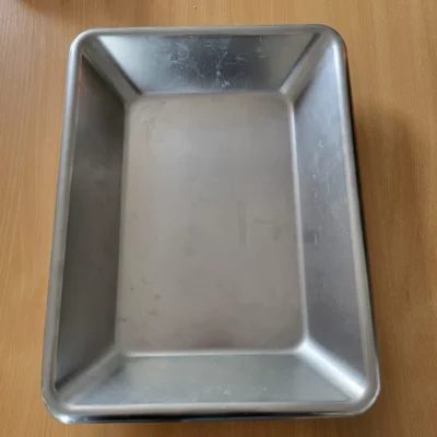 Edelstahl Wiegeschale / Fleischtasse / Waagentasse 40x30 cm